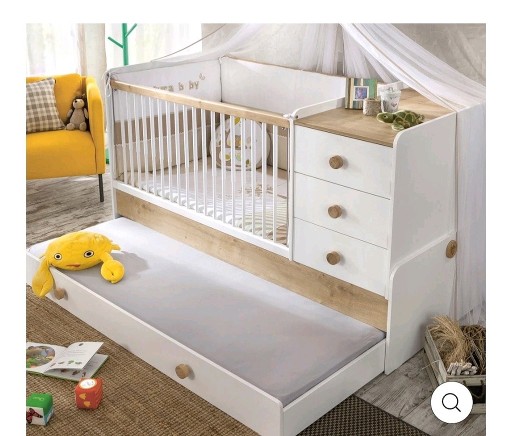 Çilek Baby Natura büyüyen Bebek karyolası karyola+yatak+uyku seti