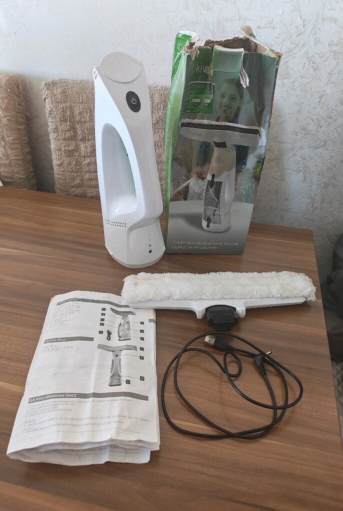 Cam fayans vakumlu temizleme temizlik spreyli şarjlı sıfır ürün - 3