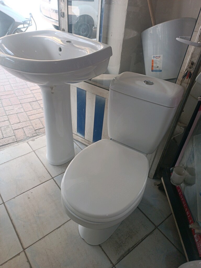 Klozet ve Ayaklı lavabo ikinci el klozet tam takım eksiksiz sıfır malz - 10