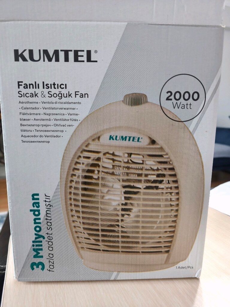 kumtel 2000 watt fanlı ısıtıcı Gebze güzeller mahallesinde - 2