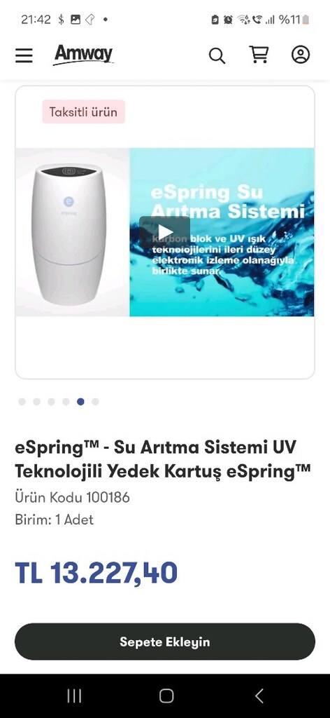 Amway su arıtıcısı filtresi - 3