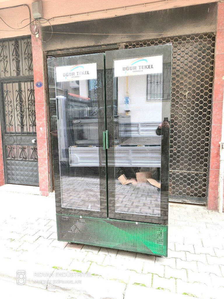 meşrubat dolabı içecek dolabı çift kapaklı kola su ayran dolabı - 13