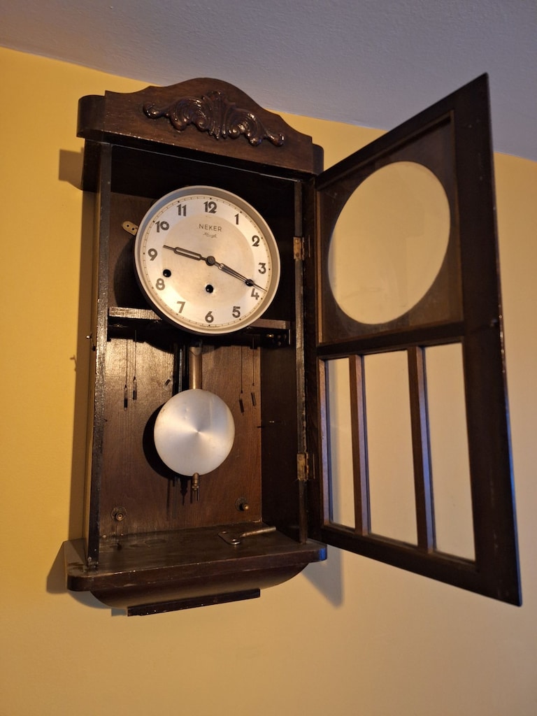 Neker Kienzle Alman Yapımı Mekanik Kurmalı Duvar Saati - 4