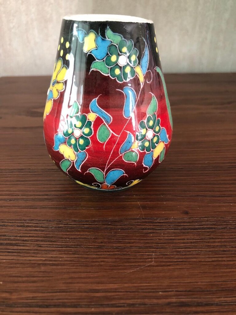Çini desenli mini vazo - 4