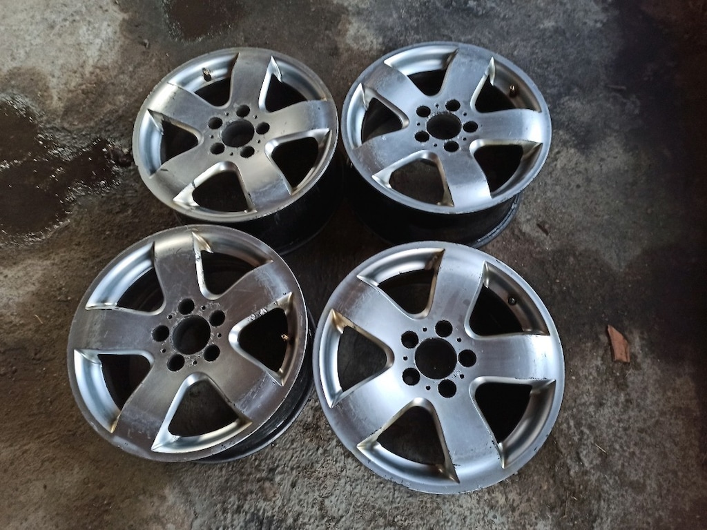 16 inç Mercedes w211 w210 w124 5x112 bijon aralığında Jant takımı - 3