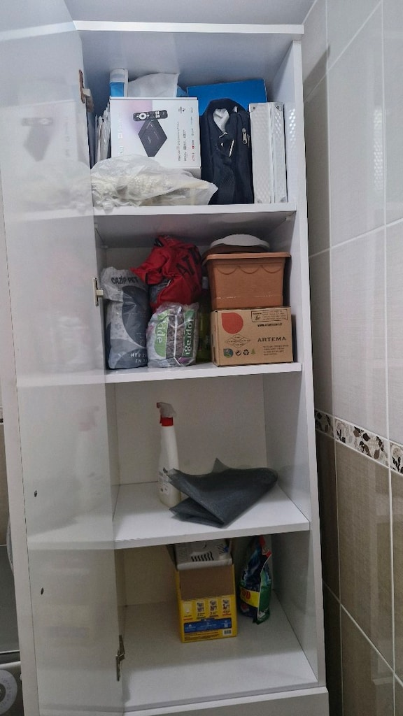 ikili banyo dolabı takımı aynalı raflı iki metre - 4