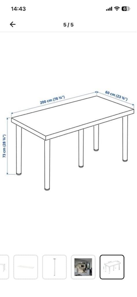 lagkapten/adıls ikea beyaz çalışma masası - 3