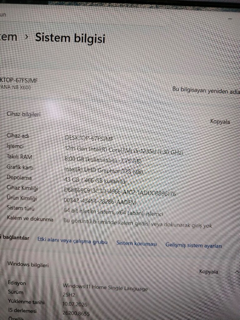 Casper hiç kullanılmamış sıfır ayarında leptop notebook laptop bilgisa - 6