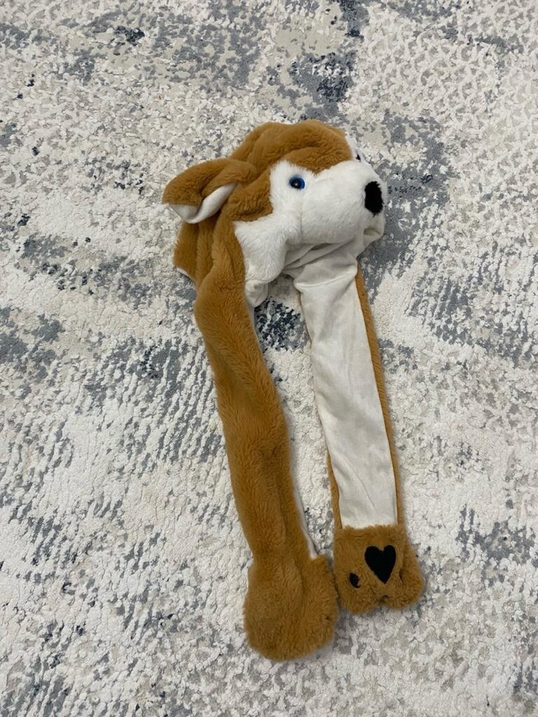 Hayvan figürlü Peluş çocuk başlığı - 3