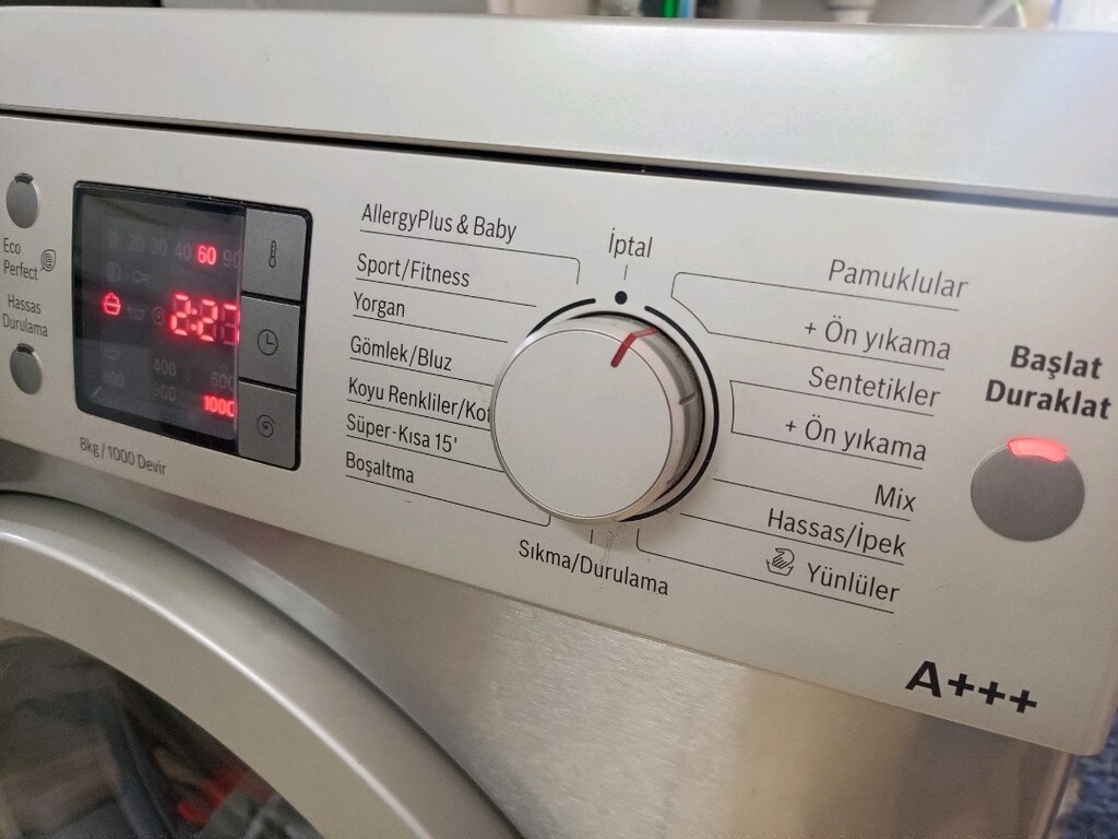 8 kg 1000 devir inox çamaşır makinası - 6