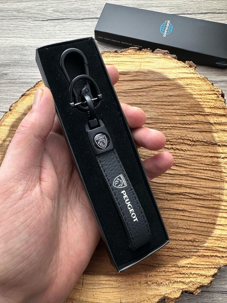 Peugeot Anahtarlık Orjinal Deri - 3