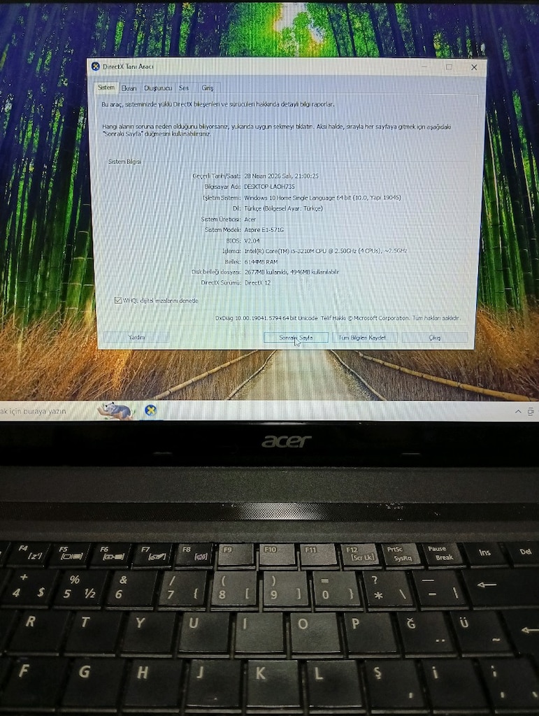 Acer Laptop i5 3210~6Gb Ram~120SSD - 5