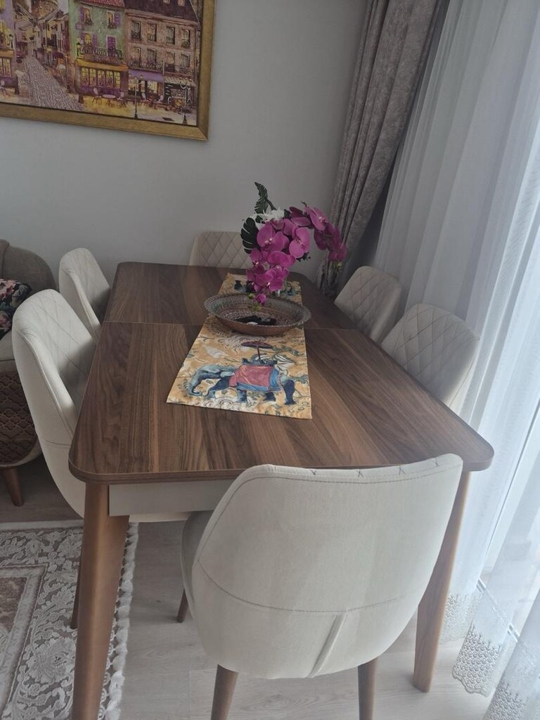 Weltew Vega Lansman Serisi Yemek Masası + 6 Sandalye | Çok Temiz - 2