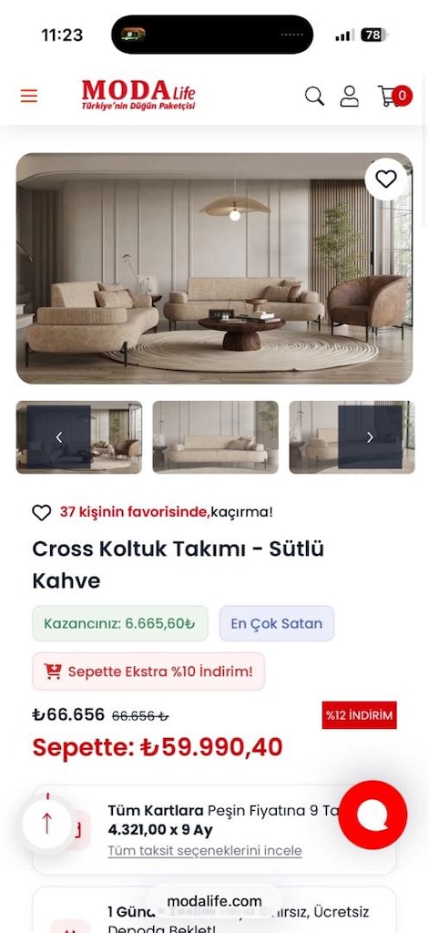 Modern koltuk takımı - 7