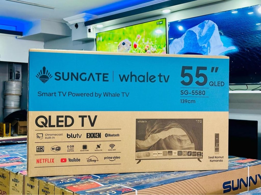 SUNGATE 140 EKRAN 4K WHALE ANDROİD QLED TV (SIFIR KAPALI KUTU) - 2