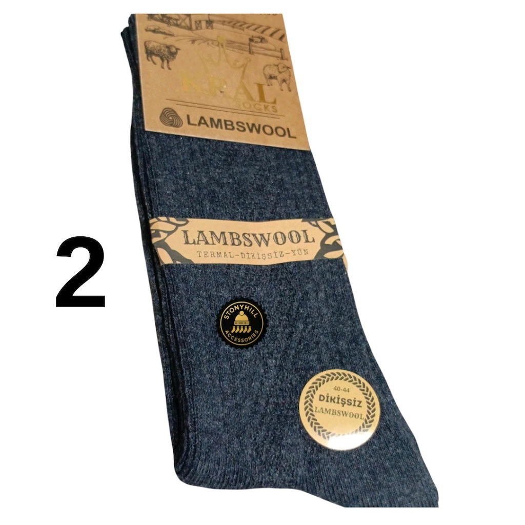 Toptan Çorap Lambswool Kışlık Premium Çorap - 7