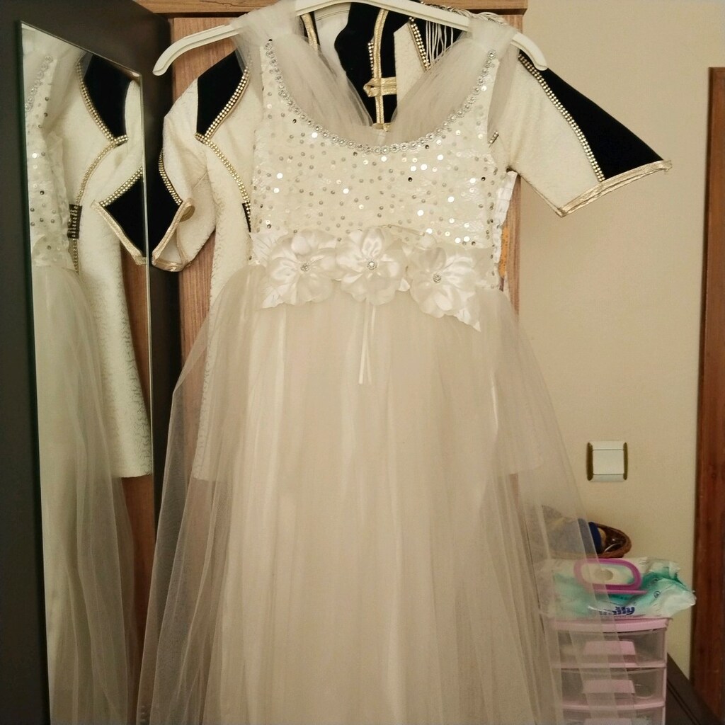 çocuk beyaz elbise - 4