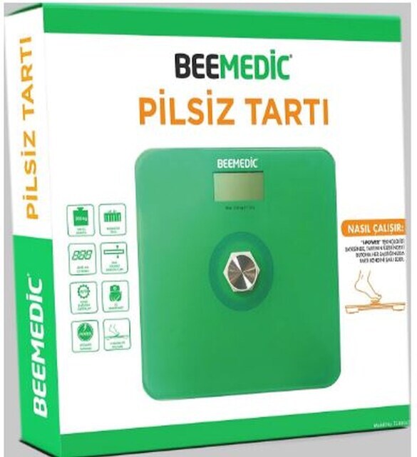 Beemedic Doğa Dostu Pilsiz Baskül