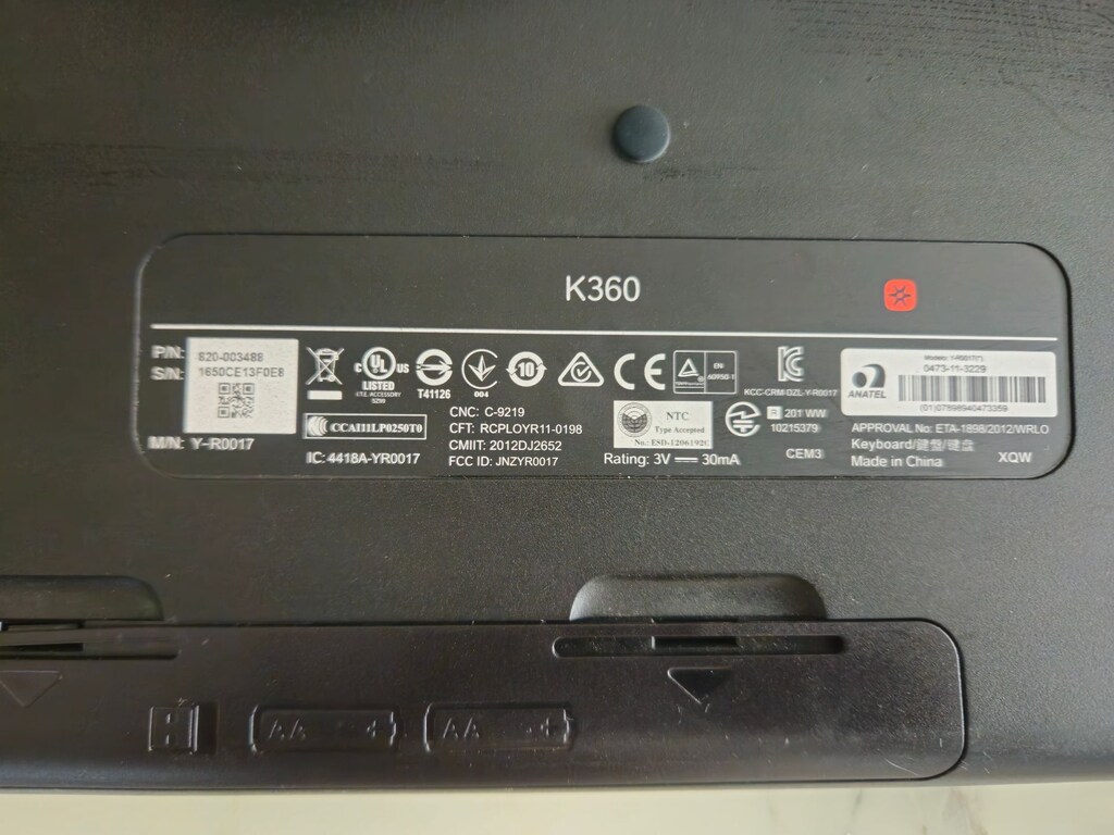 Logitech K360 Unifying kablosuz Klavye. - 5