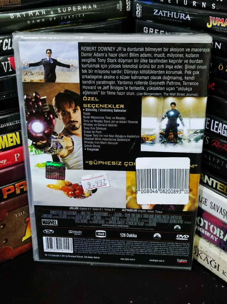 Iron Man Demir Adam DVD Film - 2