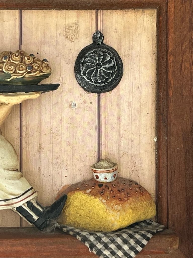 vintage ahşap mutfak duvar askılığı ve raf - 3
