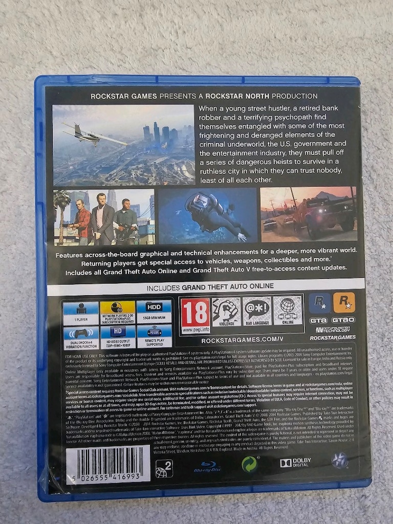 Sony PlayStation 4&5 Ps4 Ps5 Gta5 - 2