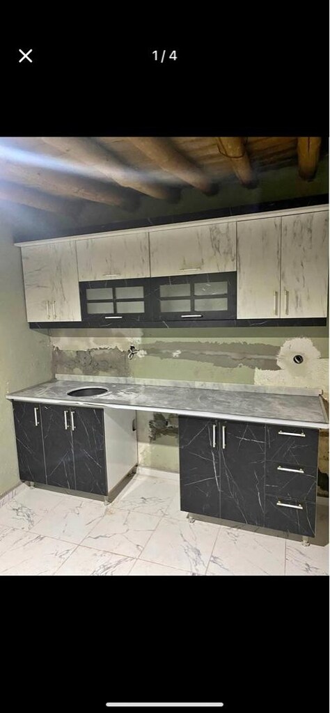 mutfak dolabı 2.5 metre alt 2.5 üst toplam 5 metre granit dahil sıfır - 4
