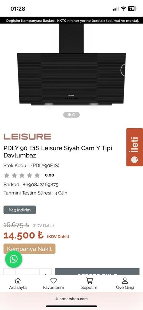 LEISURE fırın davlumbaz ocak ankastre set . - 9
