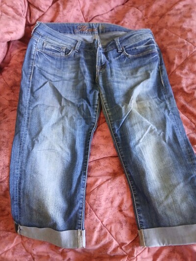 mavi jeans kot bayan kapri