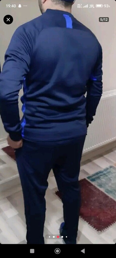 Nike therma pamuklu polar soguk gecirmez sweatshirt xl beden 2kez giyi - 3