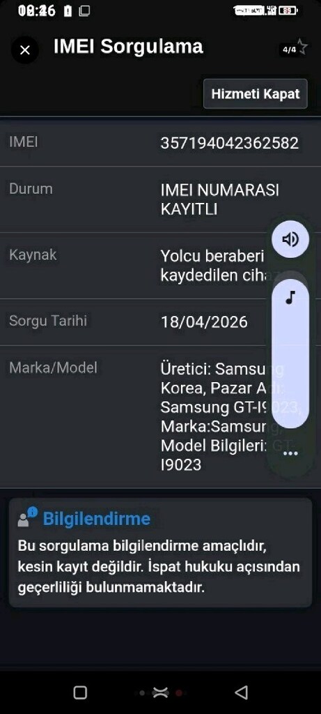 cıhaz kayıtlı çok temiz tek sorunu sim kartın girdiği yerde bir diş kı - 4