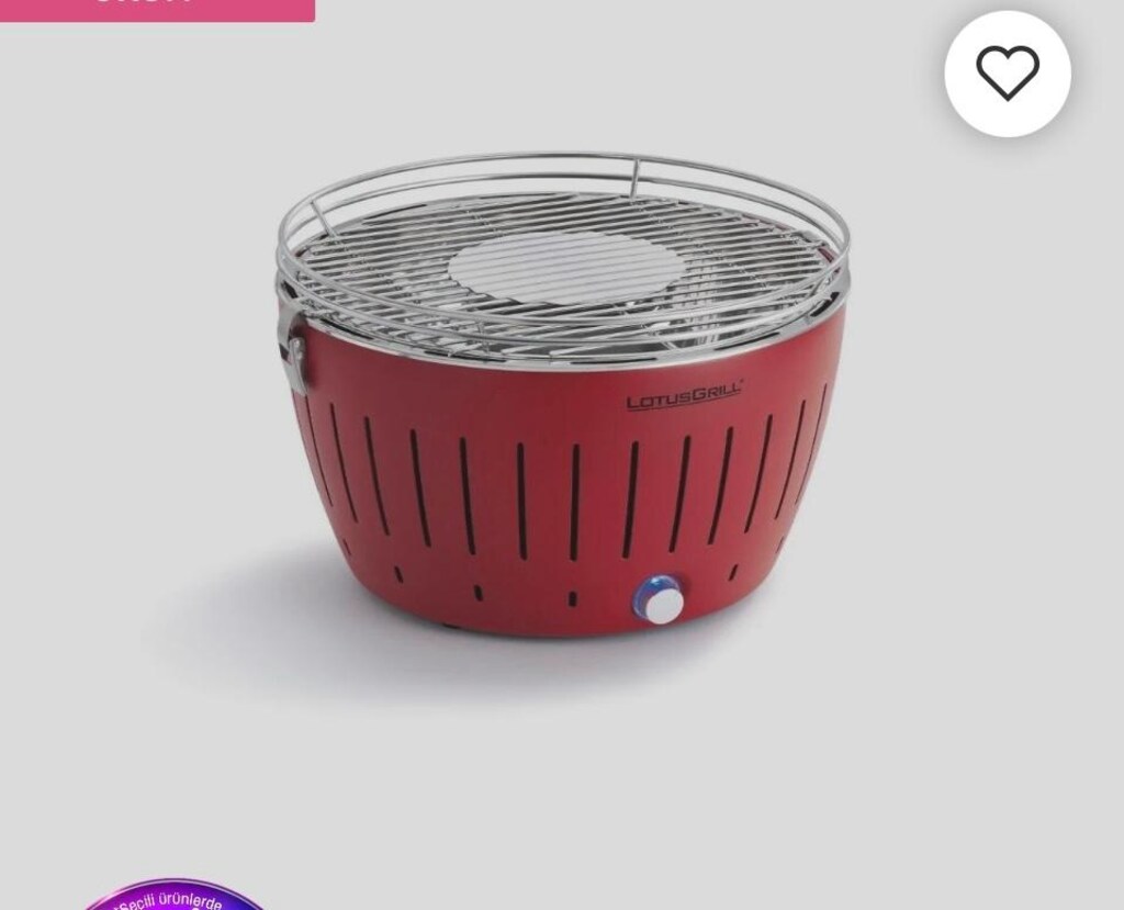 LOTUS GRILL Dumansız Kömürlü Mangal 32 +32 cm Çanta+kömür+Yakıt jeli - 2