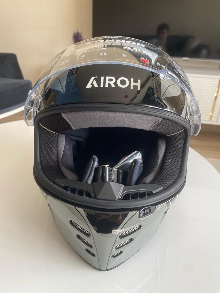 AIROH CONNOR DUNK BLACK GLOSS KASK XL BEDEN SIFIR KUTULU - 10