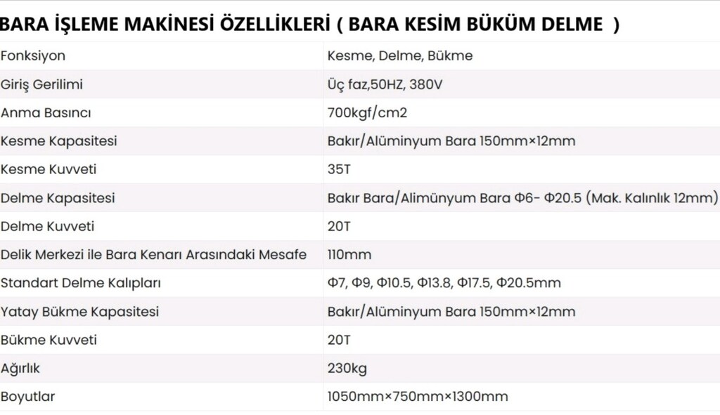 Multitech 2.El Bara İşleme Makinesi (Bara Kesim - Büküm - Delme) 1699$ - 6