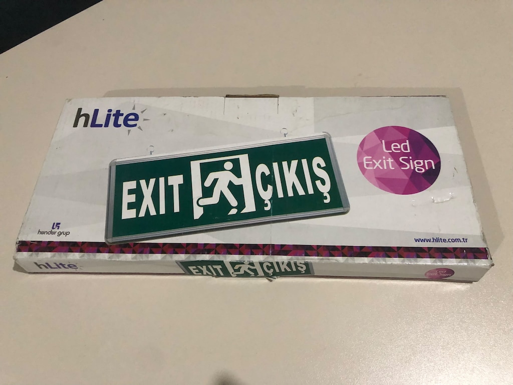 EXİT ÇIKIŞ tabelası - 3