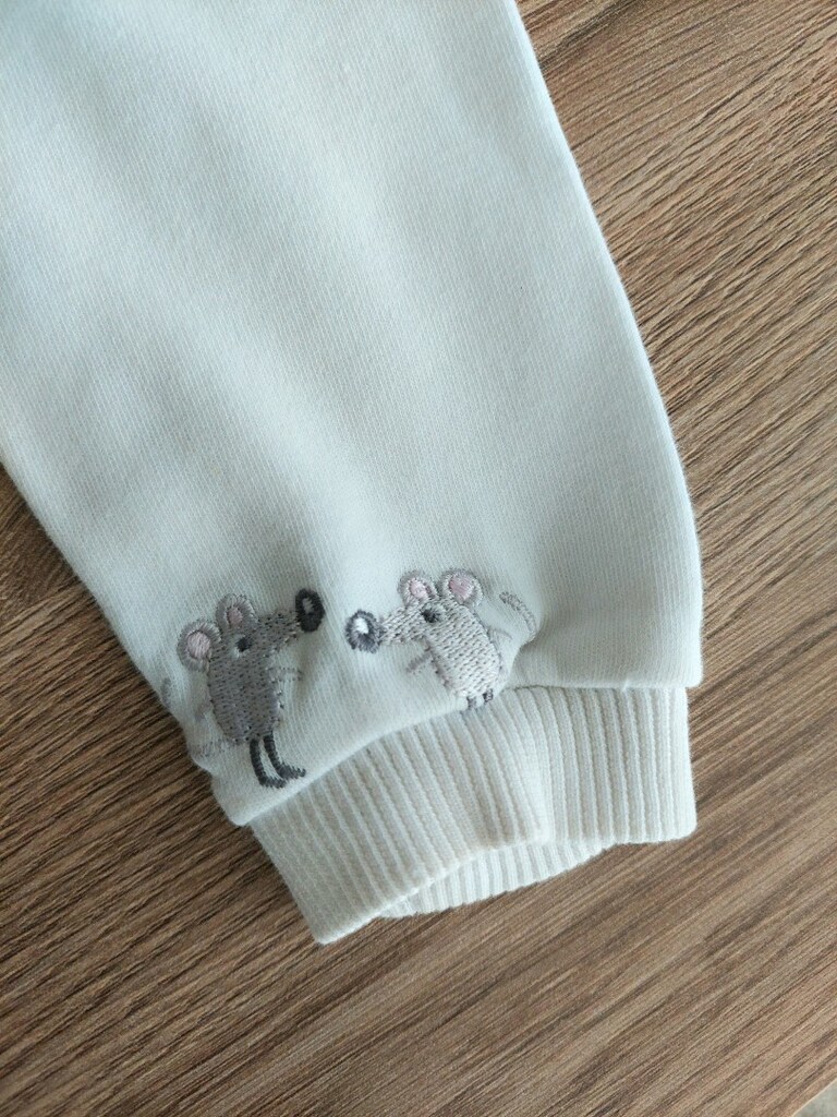 PANÇO 3D Fil nakışlı beyaz sweatshirt - 6