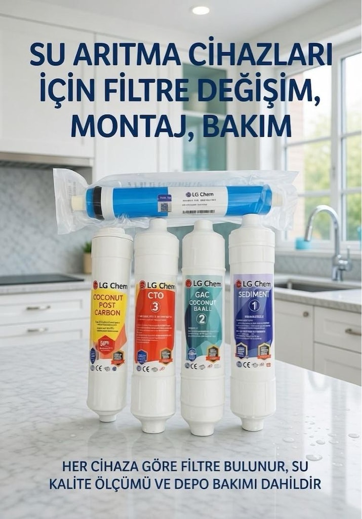 SU ARITMA CİHAZLARI FİLTRE DEĞİŞİMİ KAMPANYASI- MONTAJ DAHİL 1.700 TL. - 5