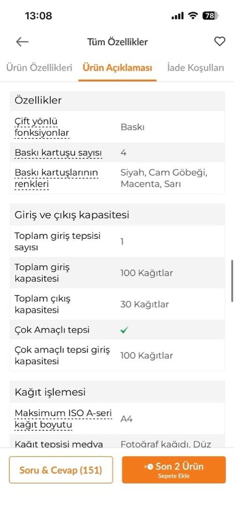 Sıfır Ayarında Garantili Epson L3211 Tanklı Yazıcı (Pazarlık payı var) - 19