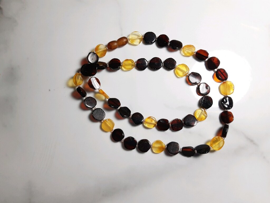 Yetişkin Damla Kehribar Kolye - 2
