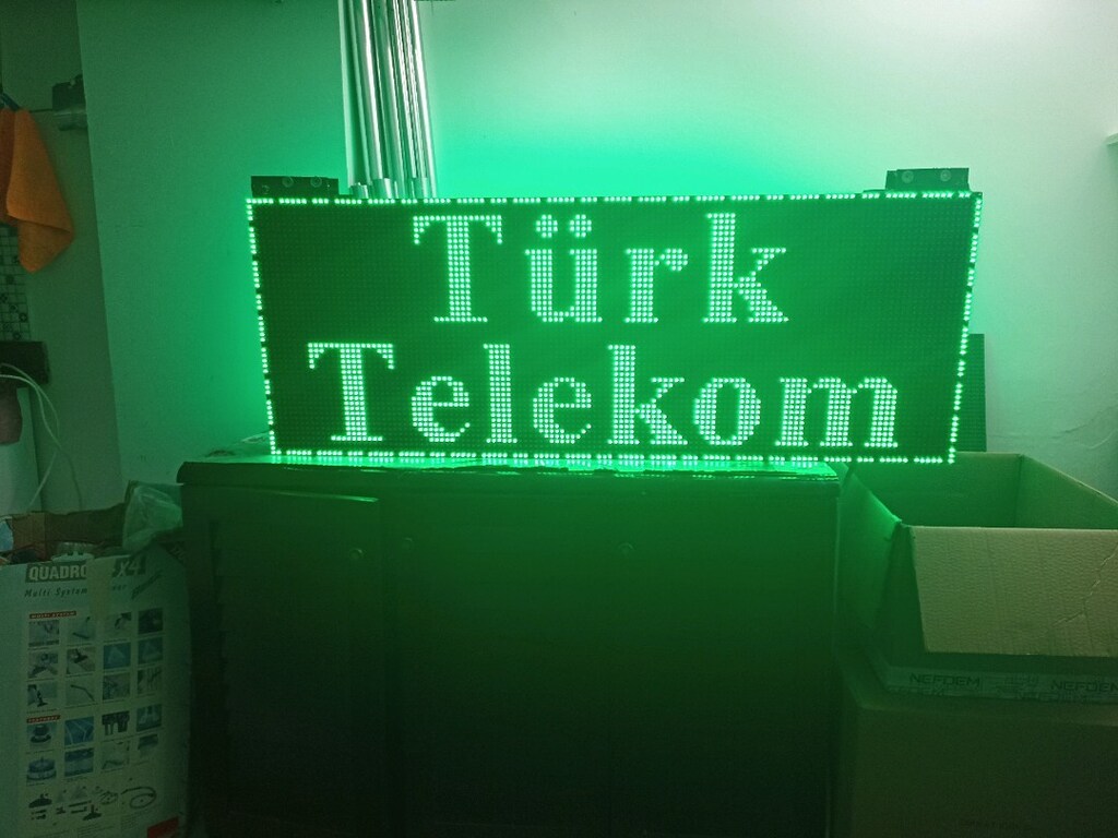 48x128cm led tabela kayan yazı - 12