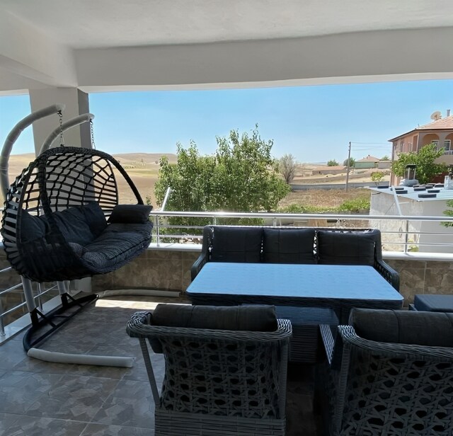 TAKIM Rattan Bahçe Koltuk Seti Salıncaklı