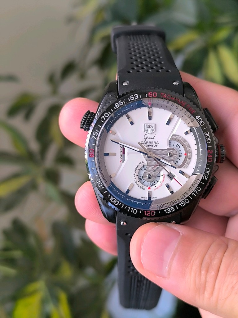 Yag Heuer Carrera Chronograph 36 otomatik1860 kol saat 43 milim kasa - 5