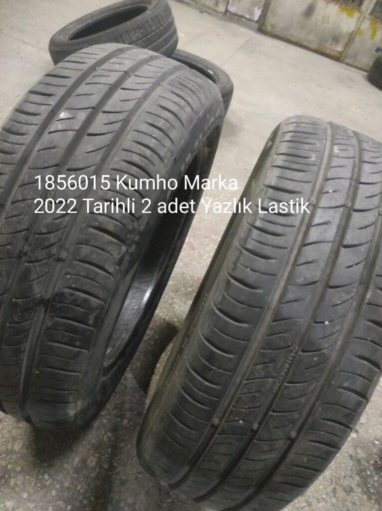 1856015 KUMHO MARKA LASTİK 2022 tarih YAZLIK İKİ 2 ADET lastikK - 6