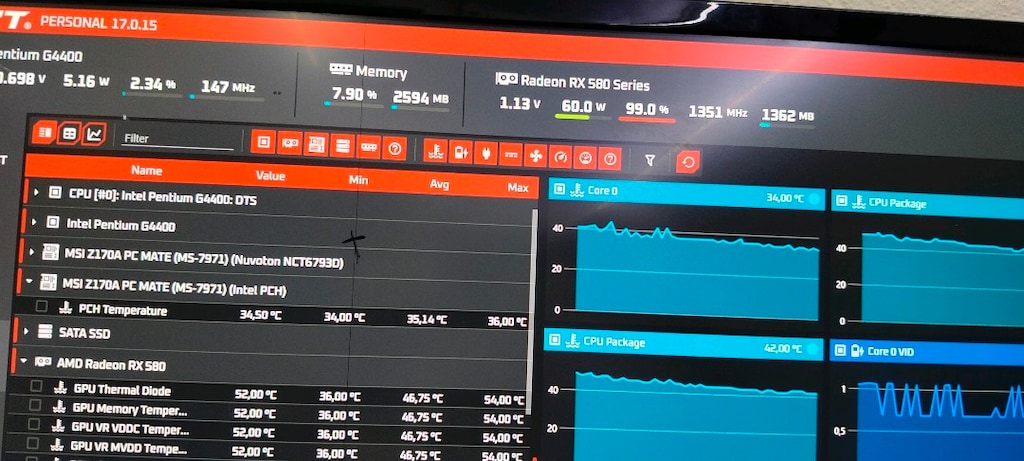 ASUS RX580 OC DUAL 8 GB. DDR5 256 BİT - 8
