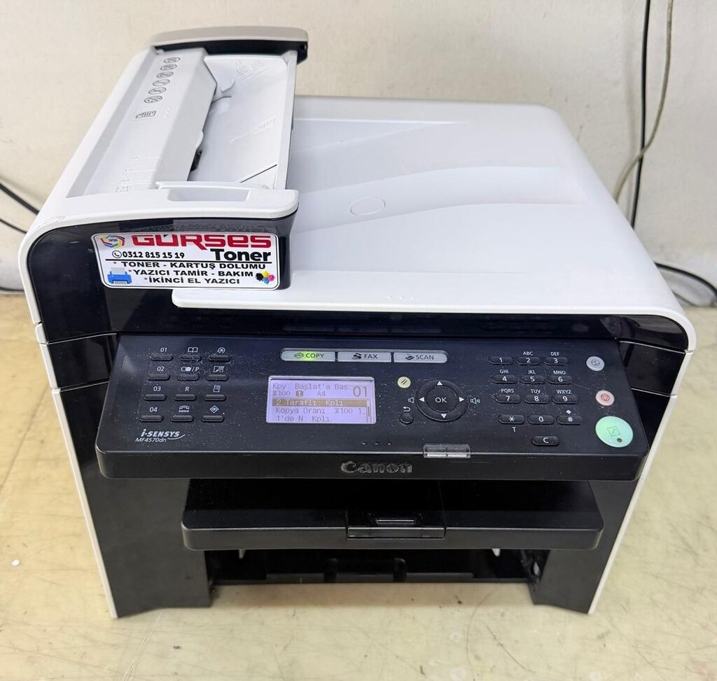 Yazıcı CANON MF-4570D LAZER YAZ/TAR/FOT/FAKS A4 Bakımlı ekonomik - 5