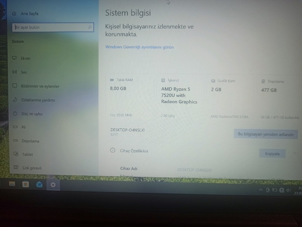 LENOVO V14 G4 GARANTİLİ - 7