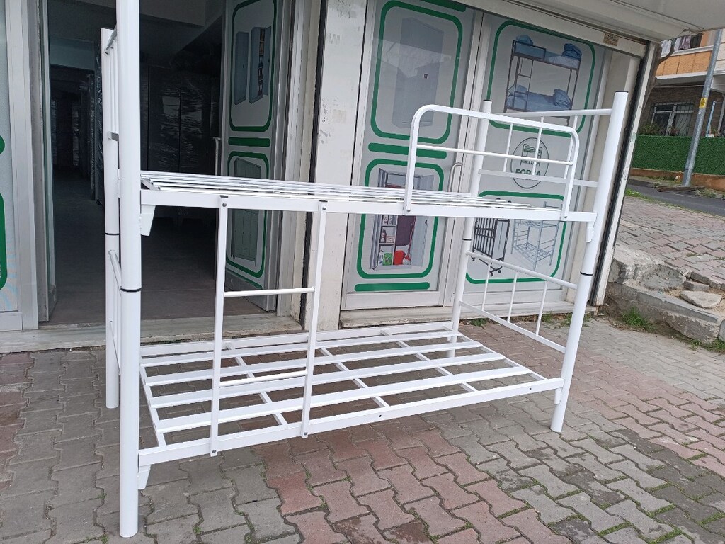 beyaz iki katlı ranza sıfır ürün - 3