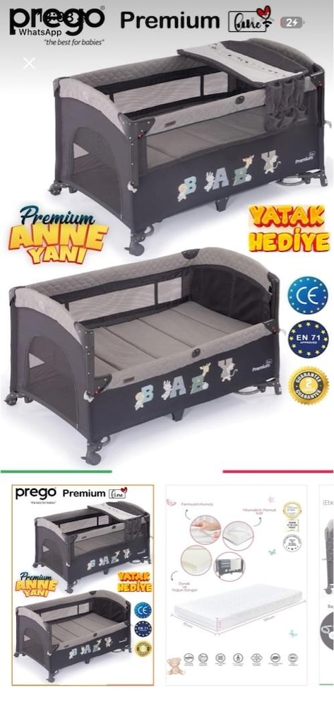 PREGO PREMIUM ANNE YANI OYUN PARKI (YATAK HEDİYELİ) - 11