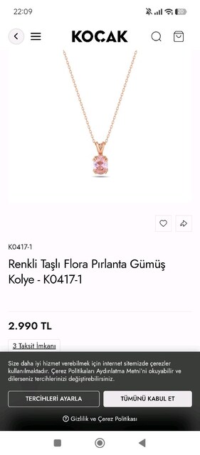 koçak pırlanta kolye