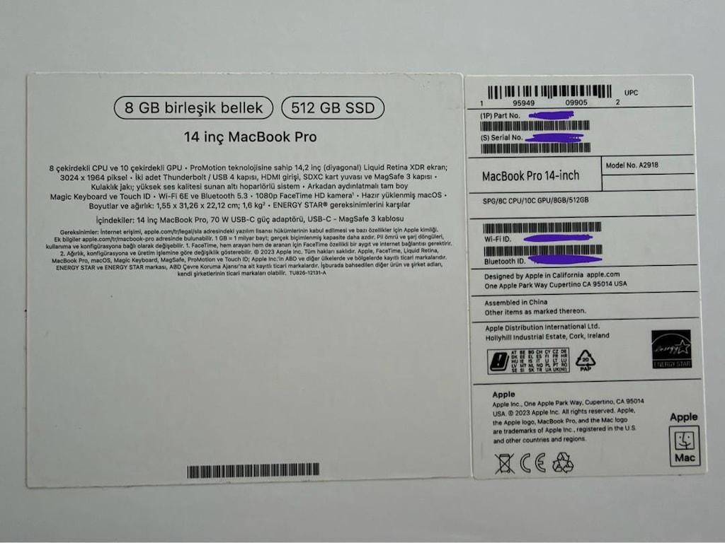 Apple Macbook Pro 14 Inch M4 - 8